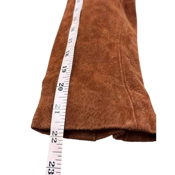 Blank NYC XS Rust Suede Leather Moto‎ Biker Jacket Zip Up Belted Womens NWT - Picture 10 of 13